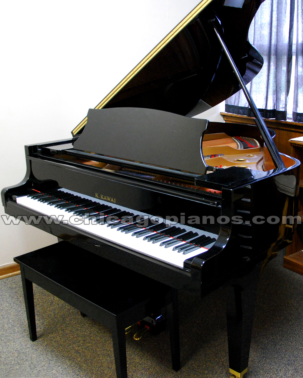 Used Kawai GE3 Polished Ebony